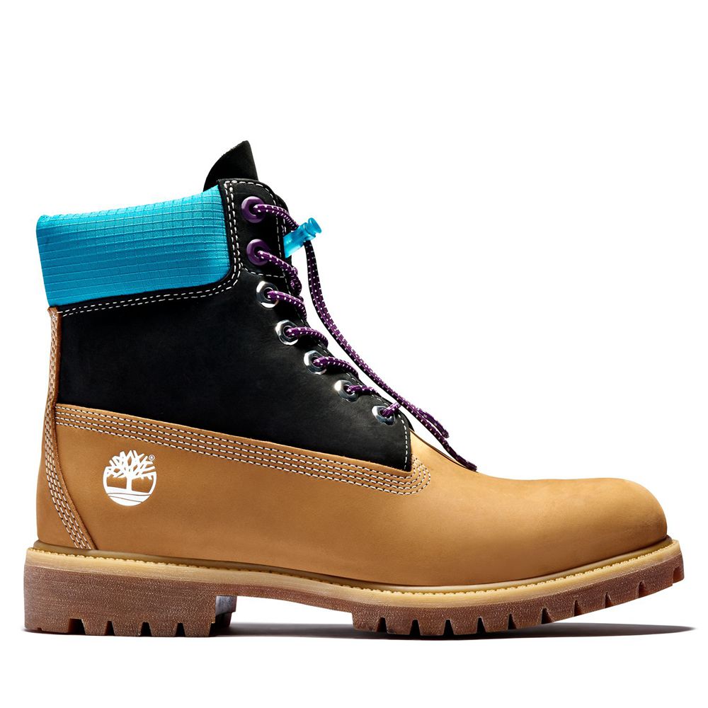 Timberland 6-Inch Μποτακια Ανδρικα Καφε/Μαυρα - Premium Waterproof - Greece 8069521-MP